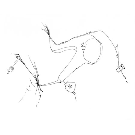 Relevés anatomiques, x-axis par Nicolas Terrasson