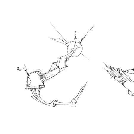 Relevés anatomiques, x-axis par Nicolas Terrasson